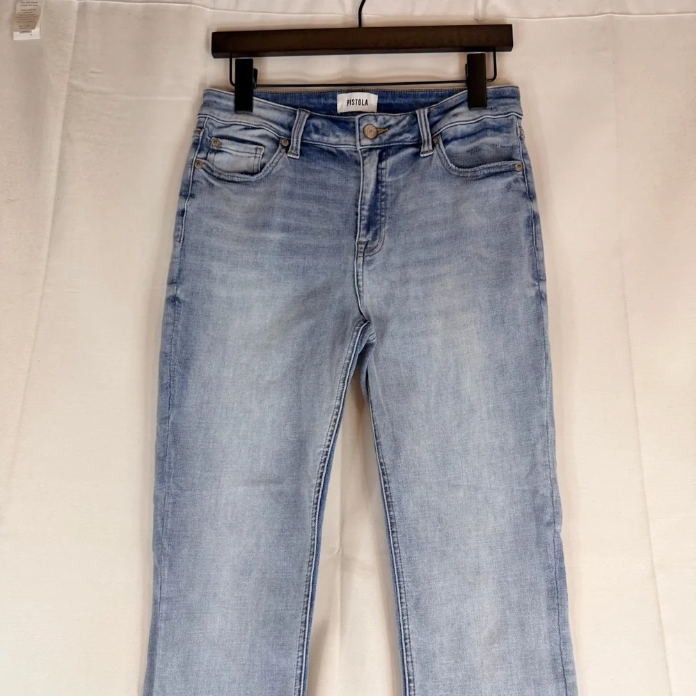 PISTOLA Women’s Size 28 Denim Jeans Mid Rise Ankle Straight Style Stretch